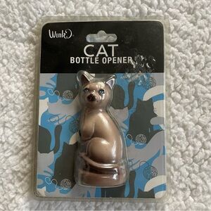 Wink Cat Bottle Opener Siamese Style Kitty Bar Tool New in Package
